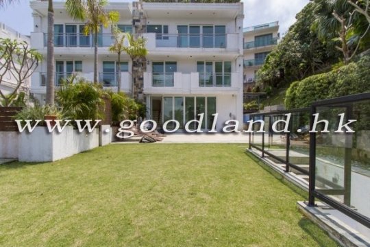 【清水灣黃金地段村屋放售】全新精裝開揚全海景・連私家泳池及花園村屋